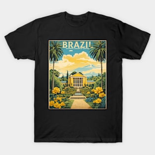 Botanical Garden of Curitiba Brazil Vintage Tourism Travel Poster T-Shirt